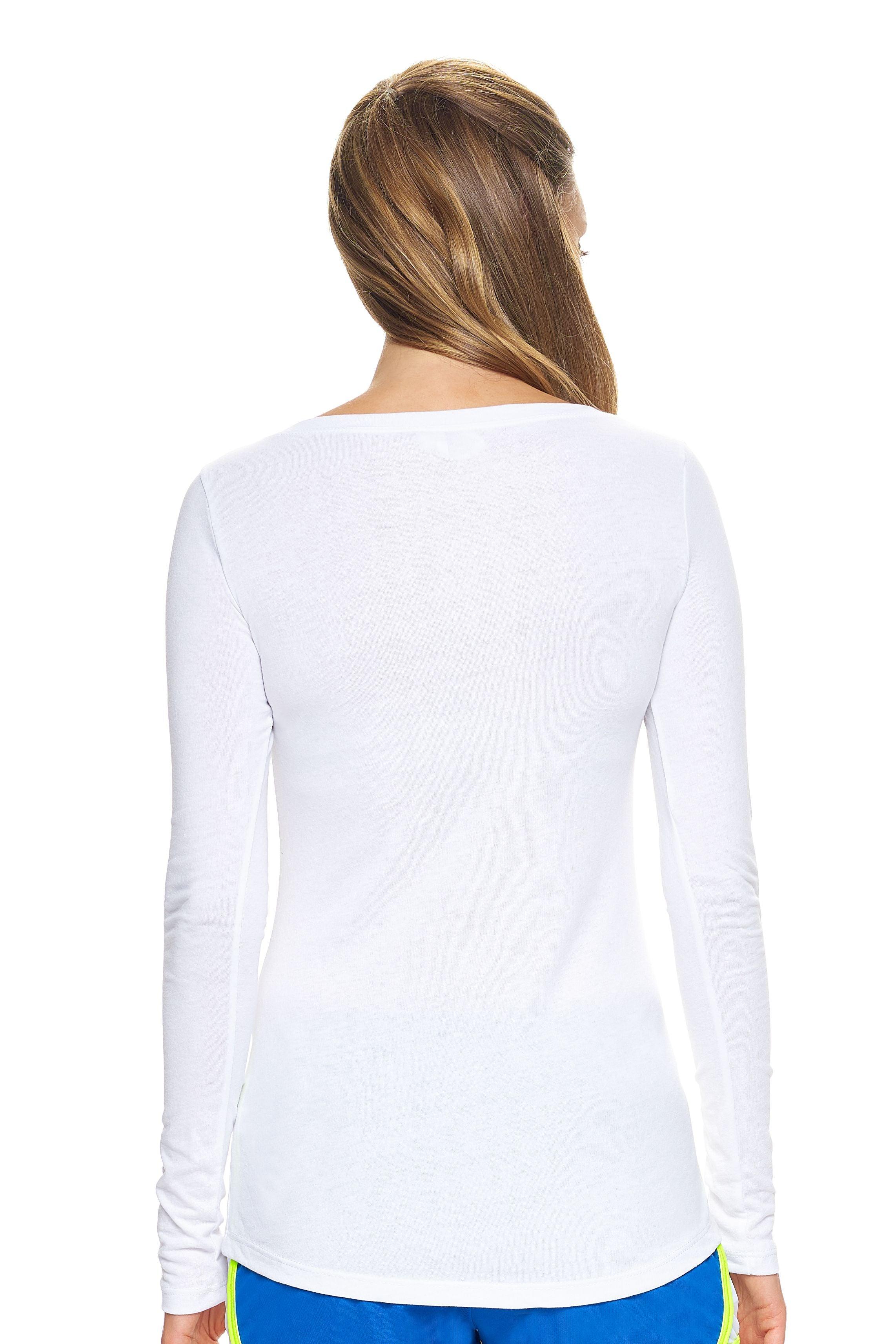 AB361🇺🇸 TriTec™ Long Sleeve Scoop Neck - Expert Brand #WHITE