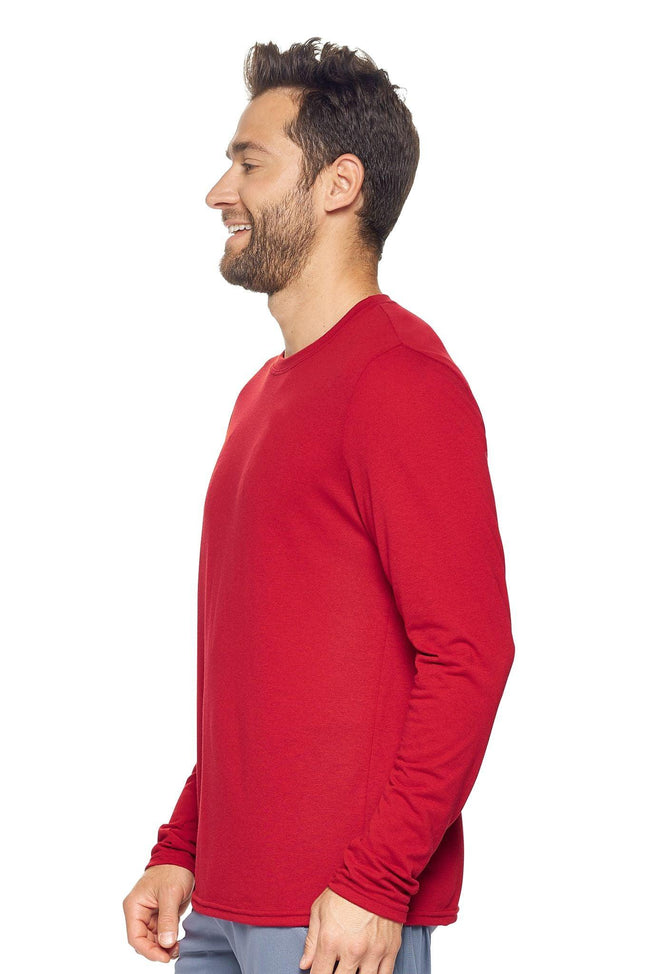 AB901🇺🇸 TriTec™ Long Sleeve Tee - Expert Brand #DEEP RED