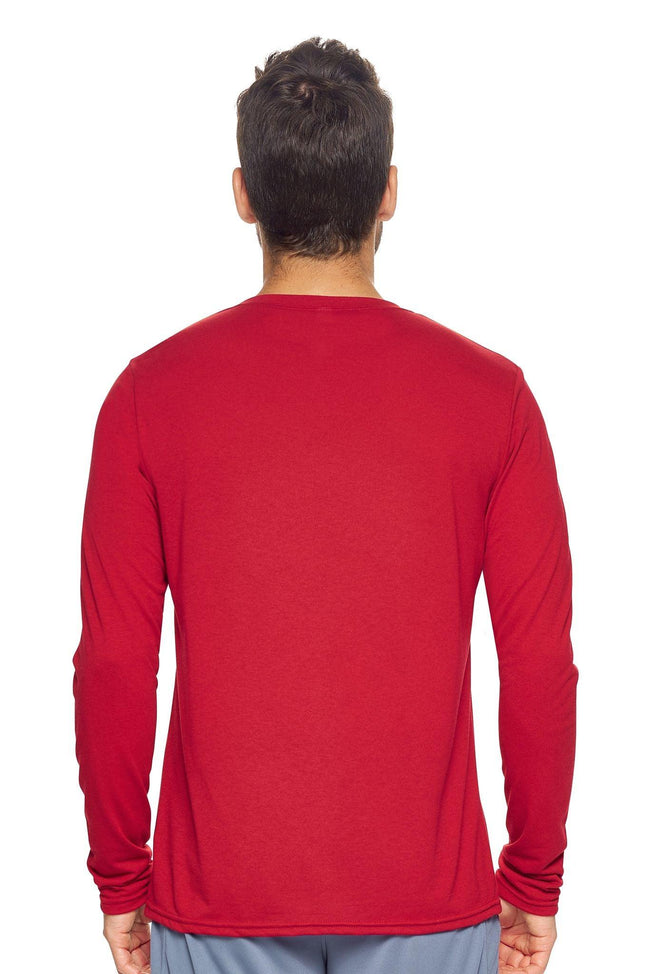 AB901🇺🇸 TriTec™ Long Sleeve Tee - Expert Brand #DEEP RED