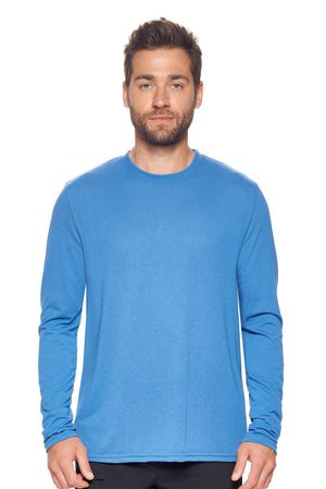 Expert Brand Wholesale Men's Tritec Long Sleeve Active Tee Made in USA AB901 Sky Blue#sky-blue