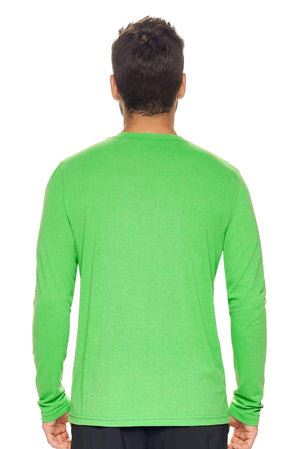 Expert Brand Wholesale Men's Tritec Long Sleeve Active Tee Made in USA AB901 True kelly image 3#true-kelly