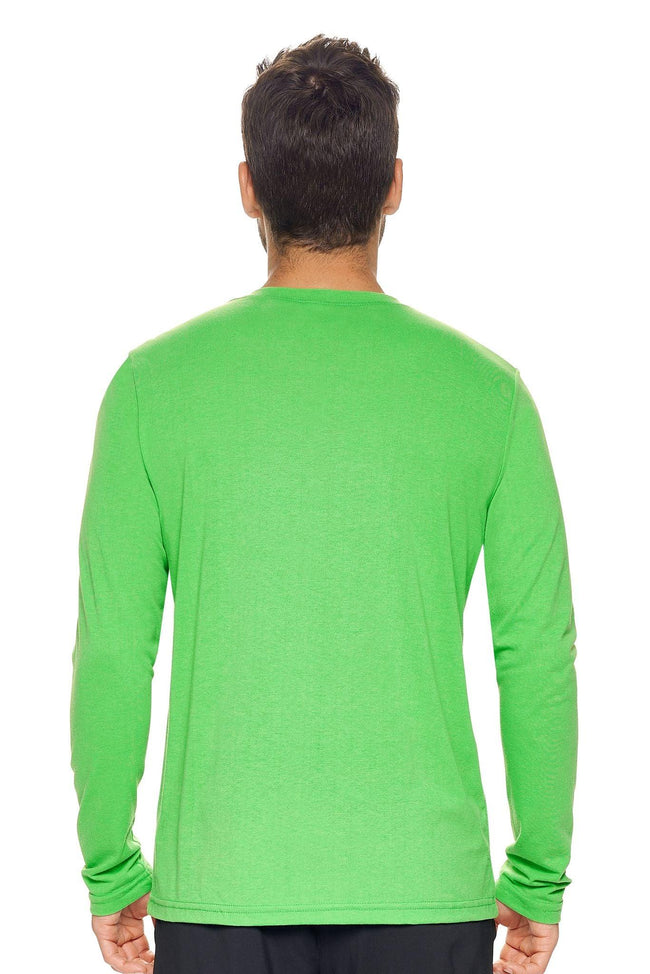 Expert Brand Wholesale Men's Tritec Long Sleeve Active Tee Made in USA AB901 True kelly image 3#true-kelly
