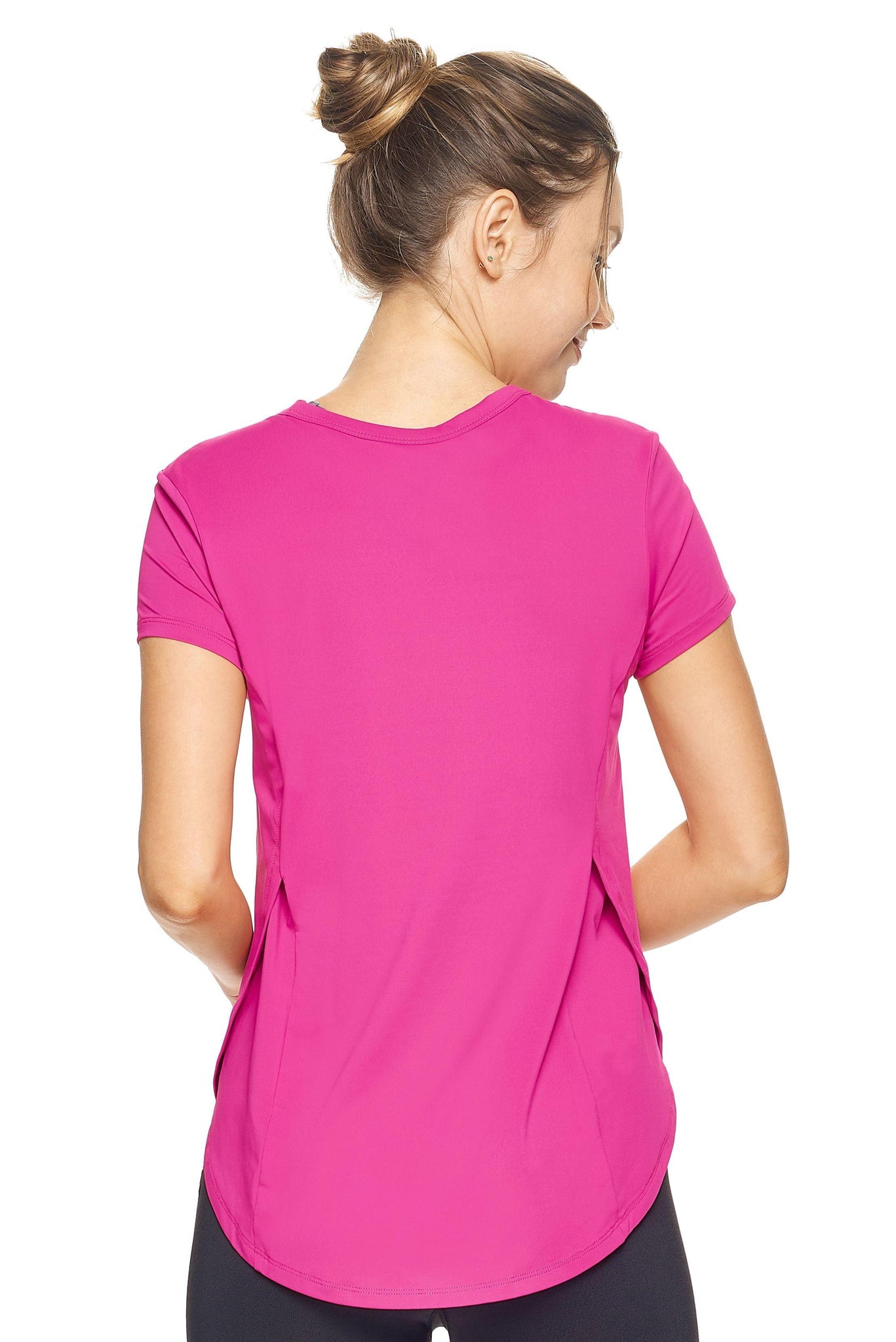 Expert Brand Women's Airstretch™ Lite Breeze Tee in Berry Pink Image 3#berry