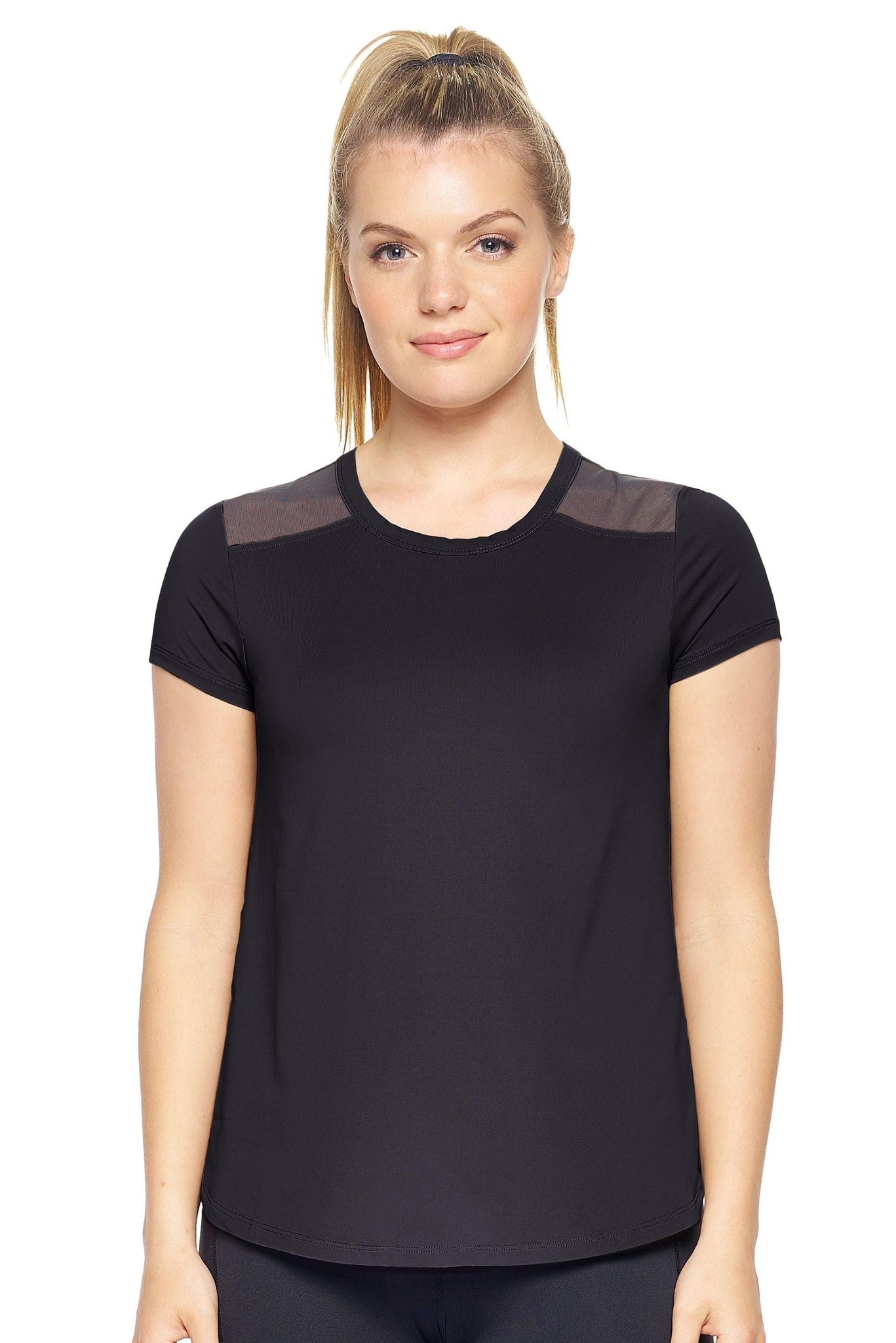 Expert Brand Women's Airstretch™ Lite Breeze Tee in Black#black