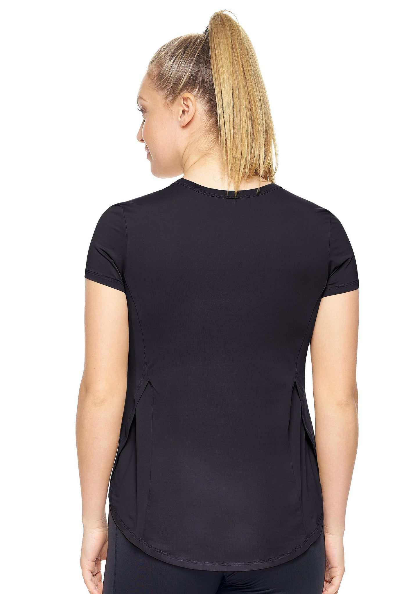 Expert Brand Women's Airstretch™ Lite Breeze Tee in Black Image 3#black