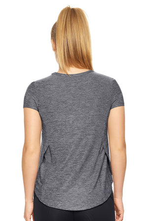 Expert Brand Women's Airstretch™ Lite Breeze Tee in Heather Black Image 3#heather-black