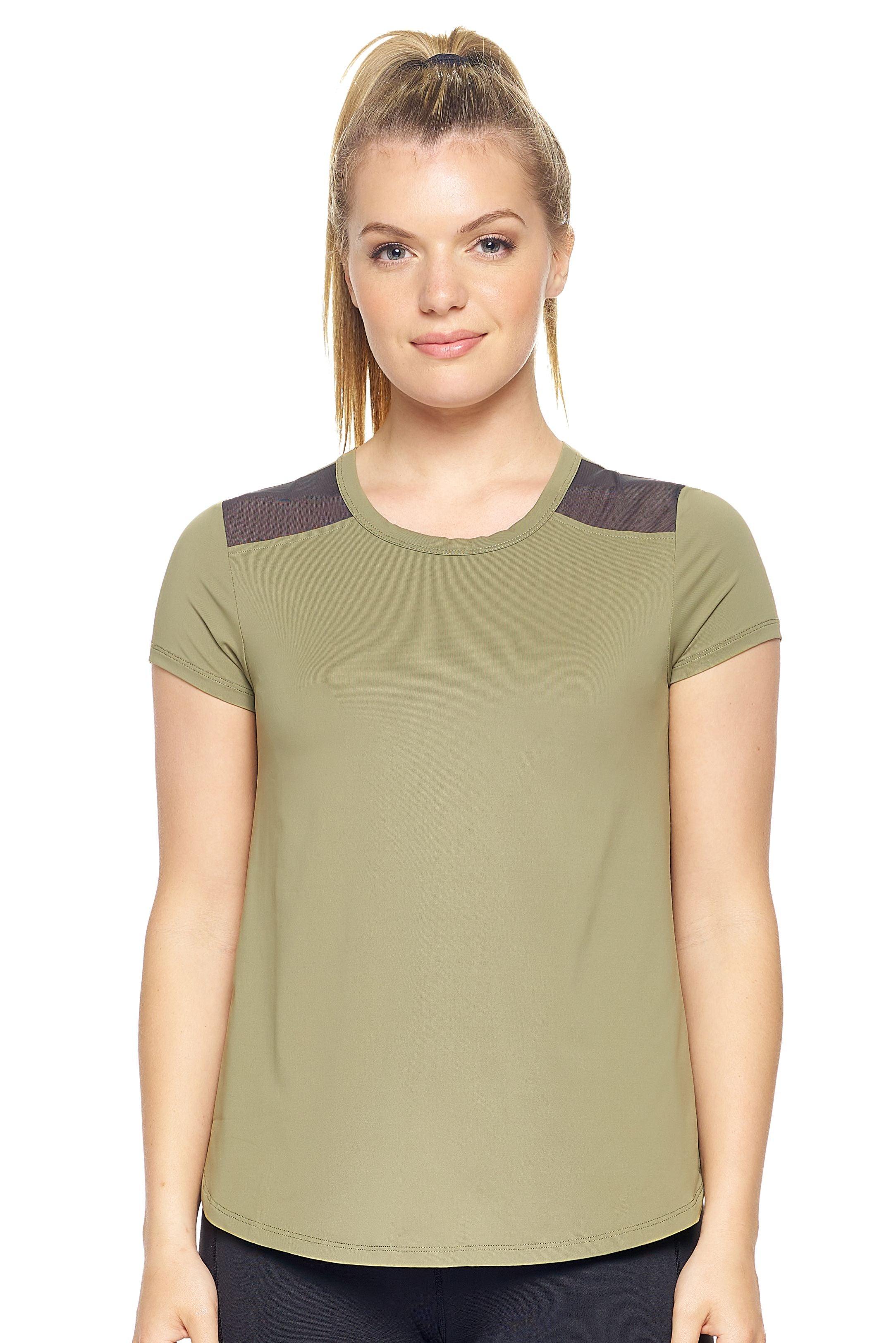 AE267 Airstretch™ Lite Breeze Tee - Expert Brand #OLIVE GREEN