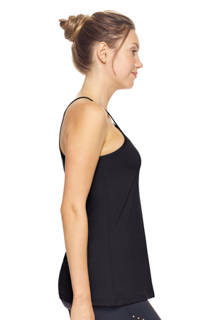 Expert Brand Airstretch™ Lite Racerback Tank in Black Image 2#black