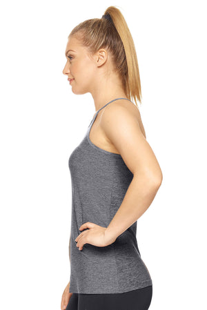 Expert Brand Airstretch™ Lite Racerback Tank in Heather Black Image 2#heather-black