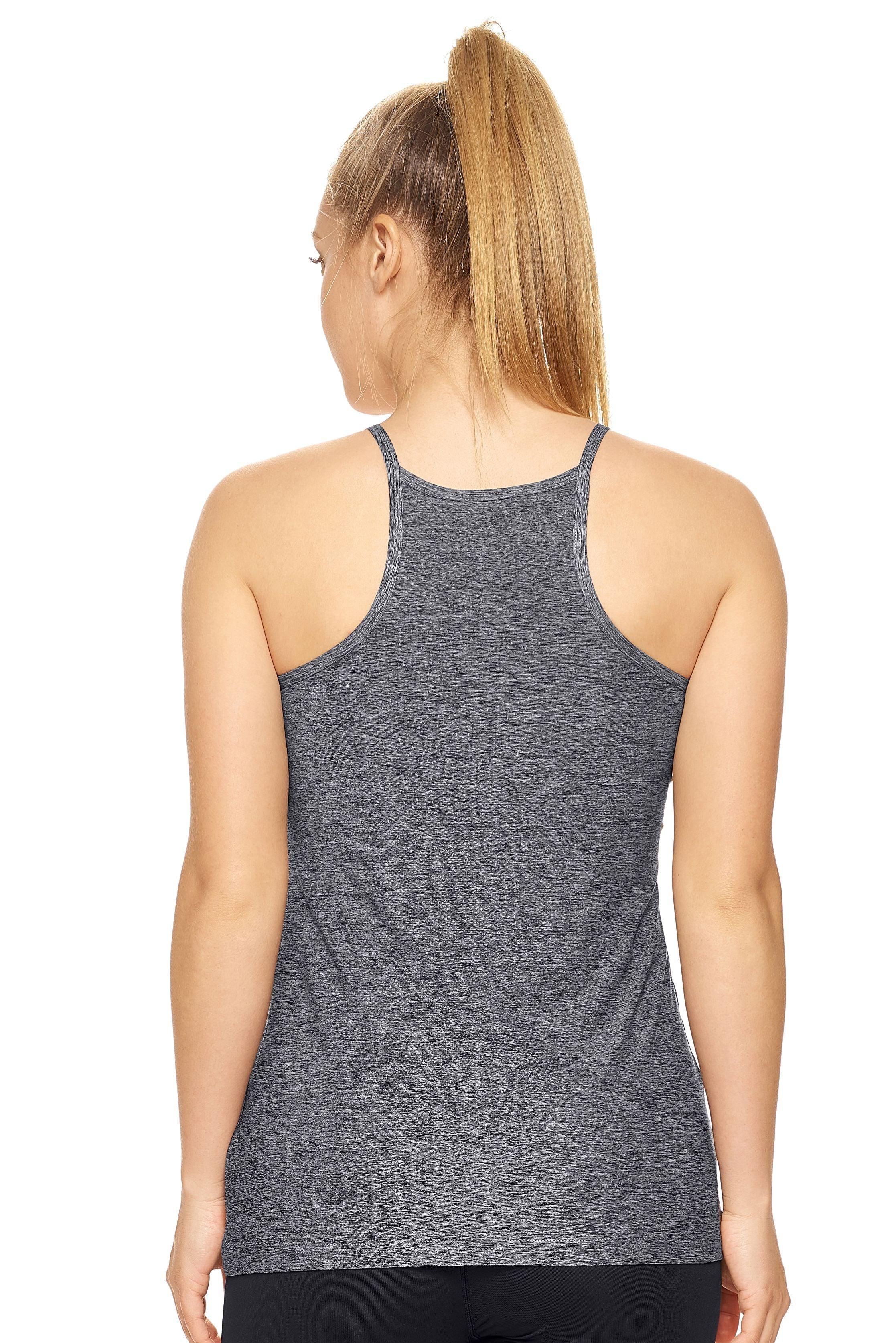 Expert Brand Wholesale AE270 Airstretch Lite Racerback Tank in Heather Black 3 #heather-black
