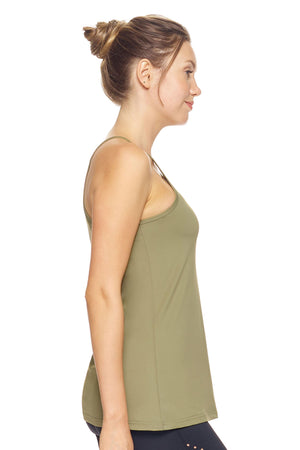 Expert Brand Airstretch™ Lite Racerback Tank in Olive Green Image 2#olive-green
