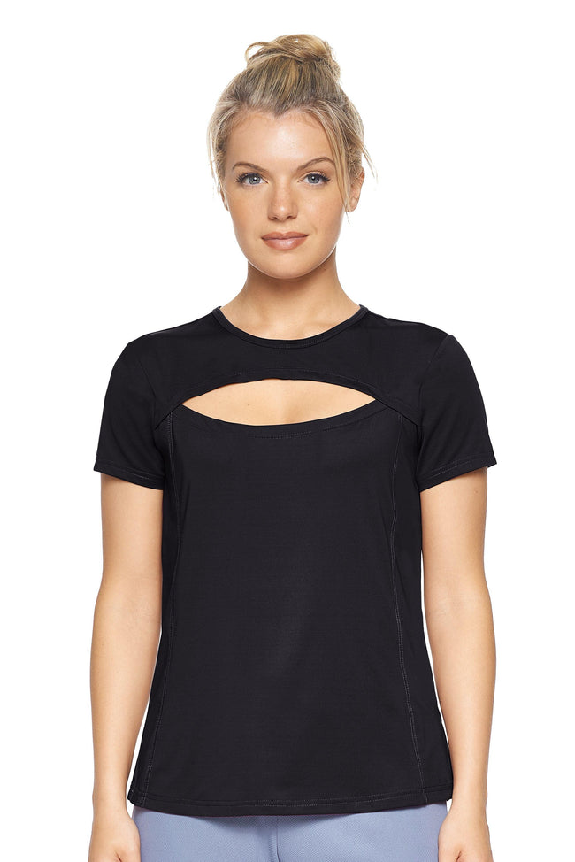 AE275 Airstretch™ Lite Crescent Tee - Expert Brand #BLACK