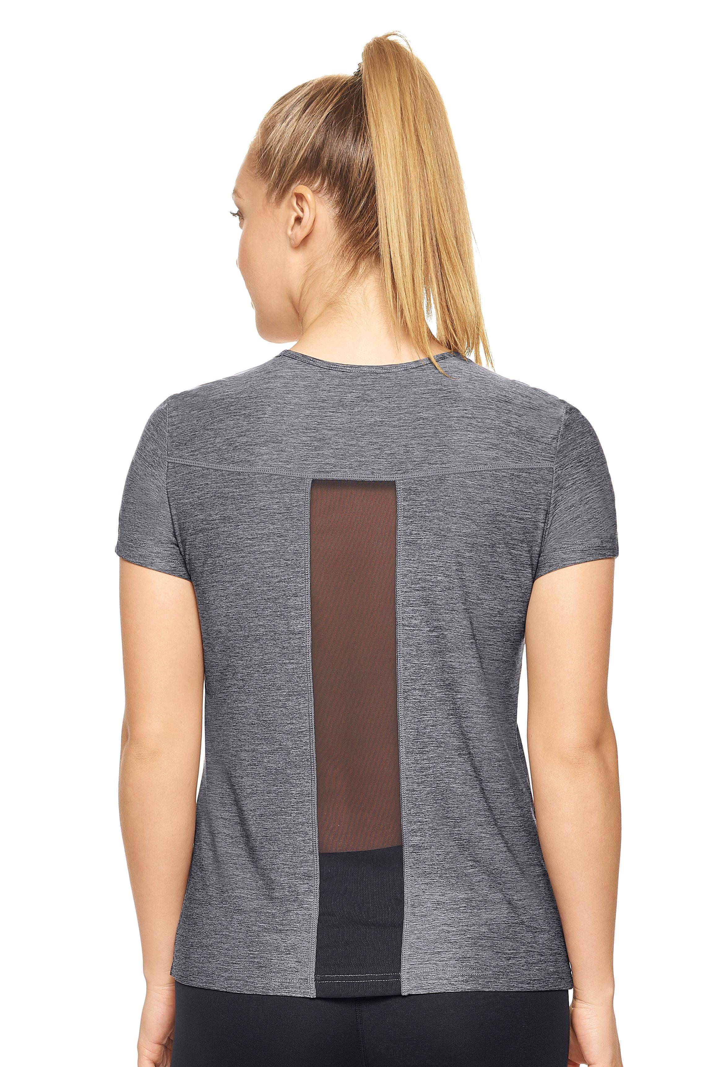 AE275 Airstretch™ Lite Crescent Tee - Expert Brand  #HEATHER BLACK