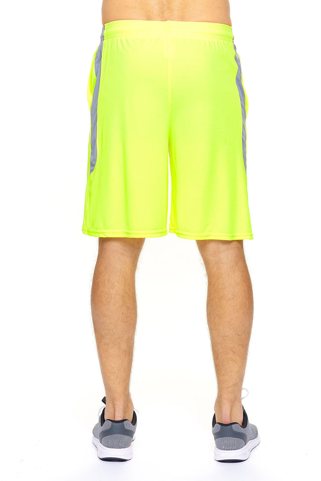 Expert Brand Men's Yellow Steel pk MaX™ Outdoor Shorts Image 3#safety-yellow-steel