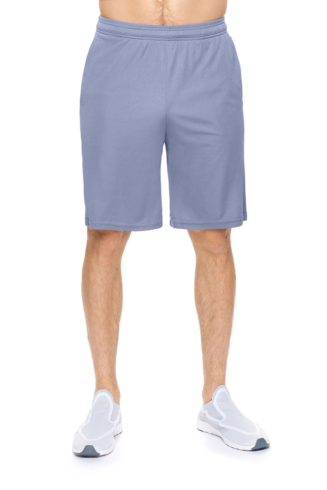 Expert Brand Men's Steel Orange pk MaX™ Outdoor Shorts Image 4#steel-safety-orange