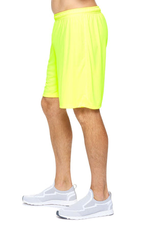 Expert Brand Men's Safety Yellow pk MaX™ Impact Shorts Image 3#safety-yellow