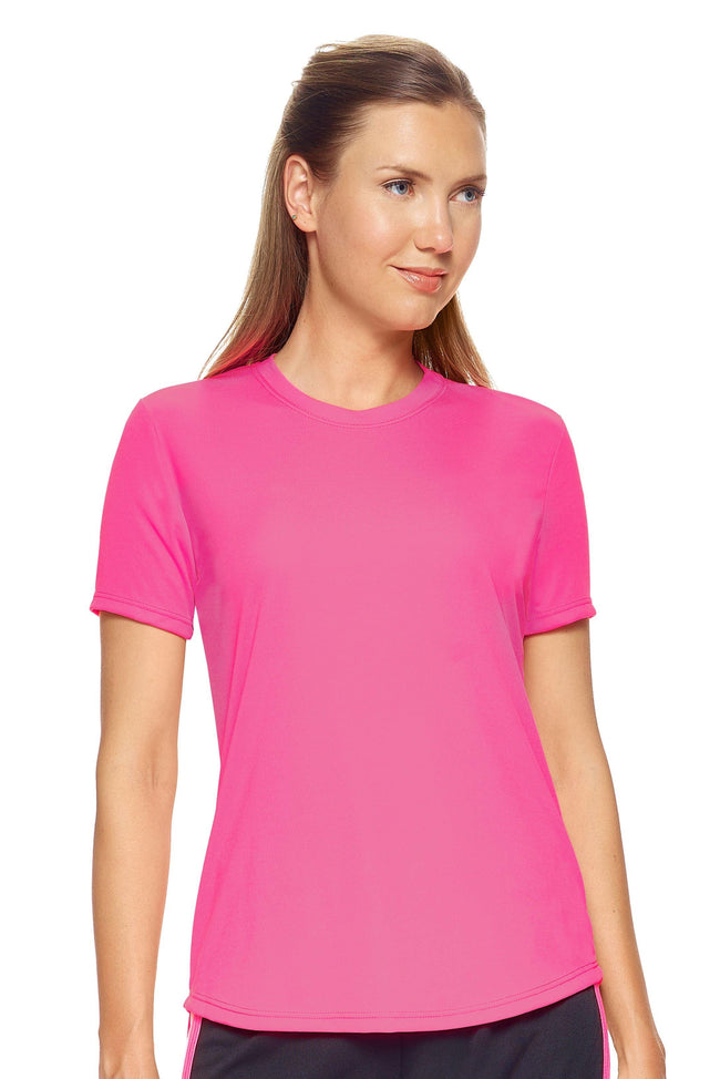 AI201🇺🇸 DriMax™ Crewneck Tec Tee - Expert Brand #HOT PINK