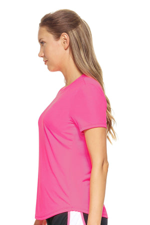Expert Brand Women's Hot Pink pk MaX™ Short Sleeve Expert Tee Image 2#hot-pink