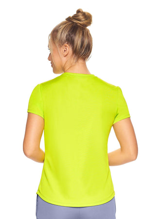 Expert Brand Women's Key Lime pk MaX™ Short Sleeve Expert Tee Image 3#key-lime