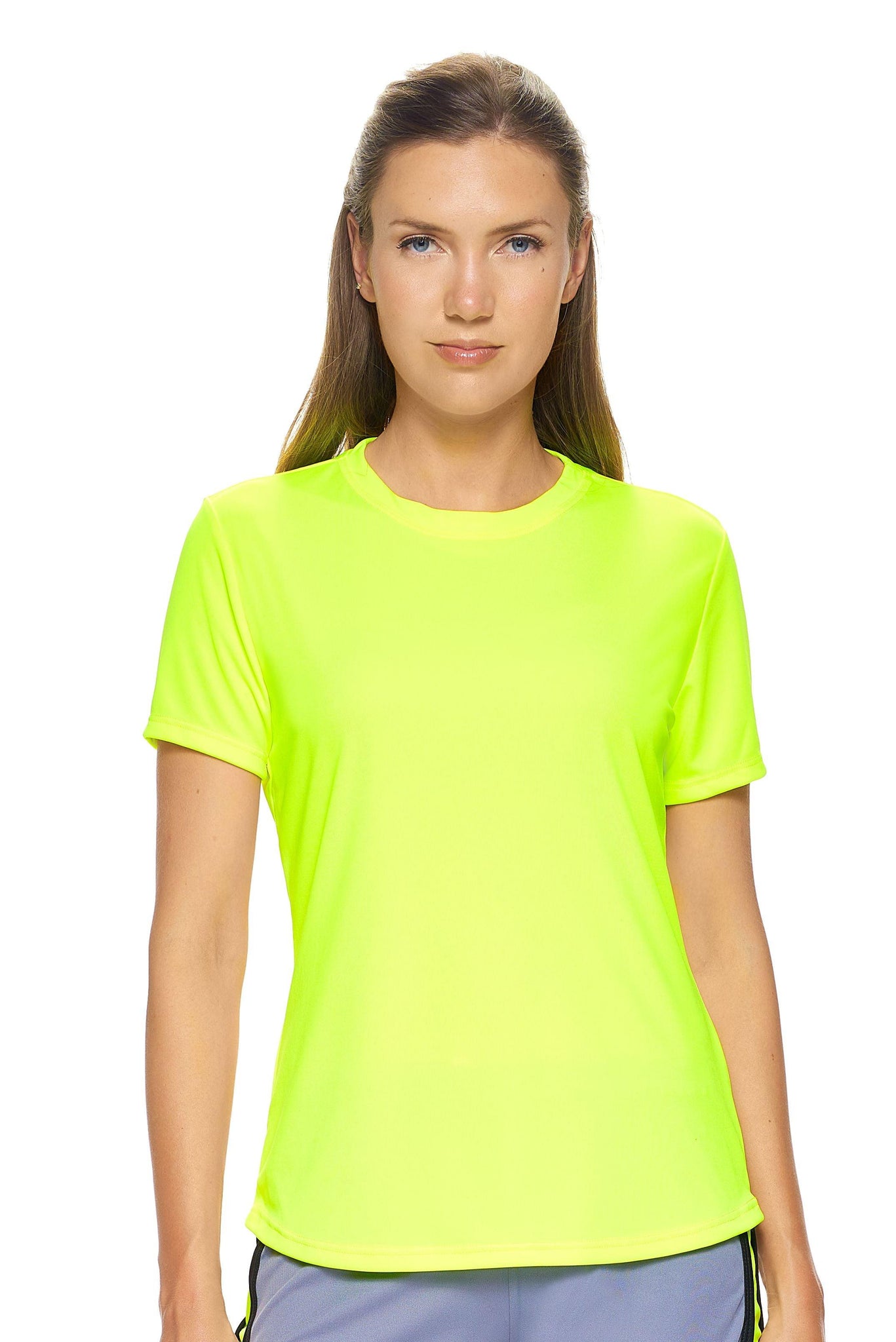 AI201🇺🇸 DriMax™ Crewneck Tec Tee - Expert Brand #SAFETY YELLOW