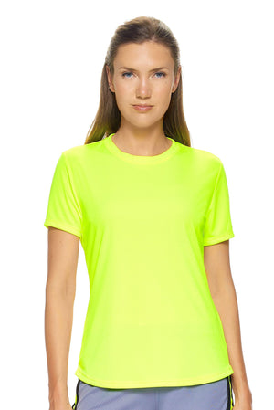 AI201🇺🇸 DriMax™ Crewneck Tec Tee - Expert Brand #SAFETY YELLOW