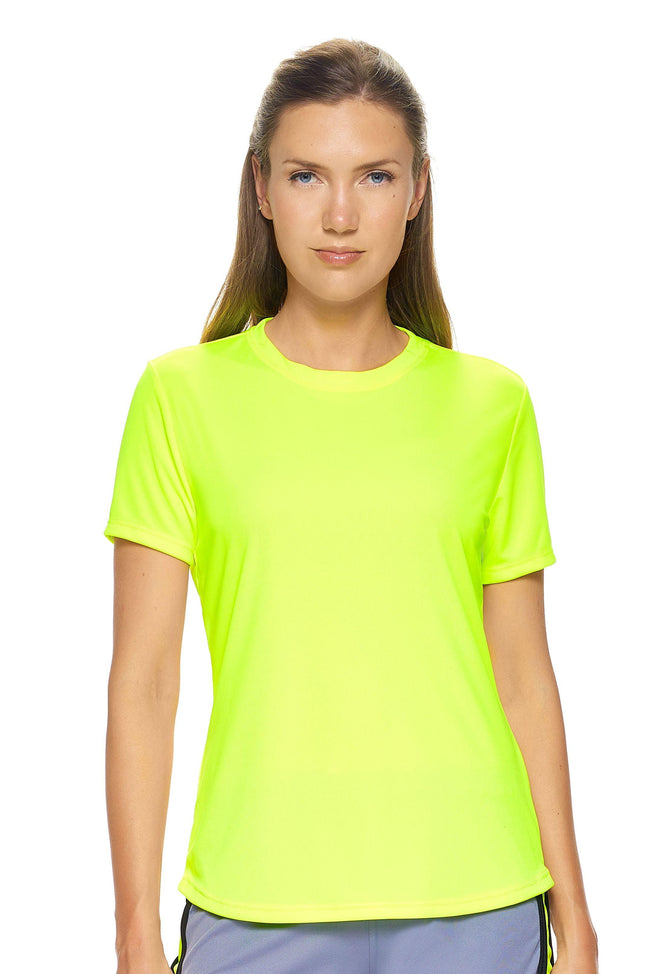 AI201🇺🇸 DriMax™ Crewneck Tec Tee - Expert Brand #SAFETY YELLOW