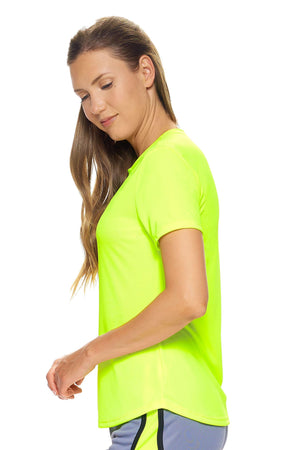 Expert Brand Women's Safety Yellow pk MaX™ Short Sleeve Expert Tee Image 2#safety-yellow
