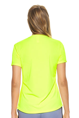 Expert Brand Women's Safety Yellow pk MaX™ Short Sleeve Expert Tee Image 3#safety-yellow