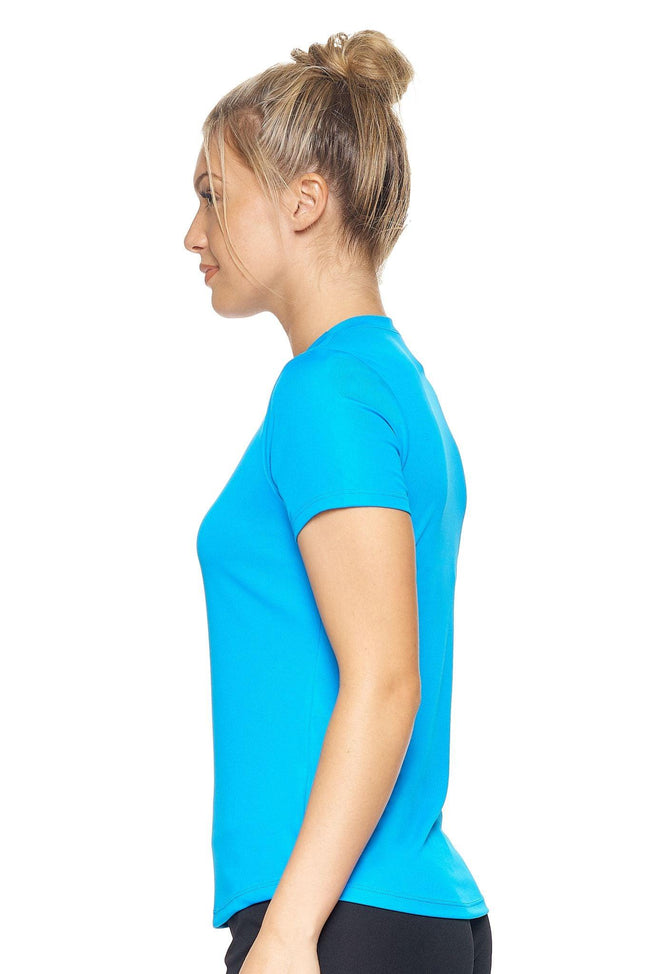 Expert Brand Women's Safety Blue pk MaX™ Short Sleeve Expert Tee Image 2#safety-blue