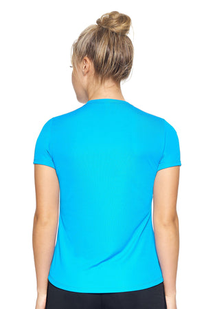 Expert Brand Women's Safety Blue pk MaX™ Short Sleeve Expert Tee Image 3#safety-blue