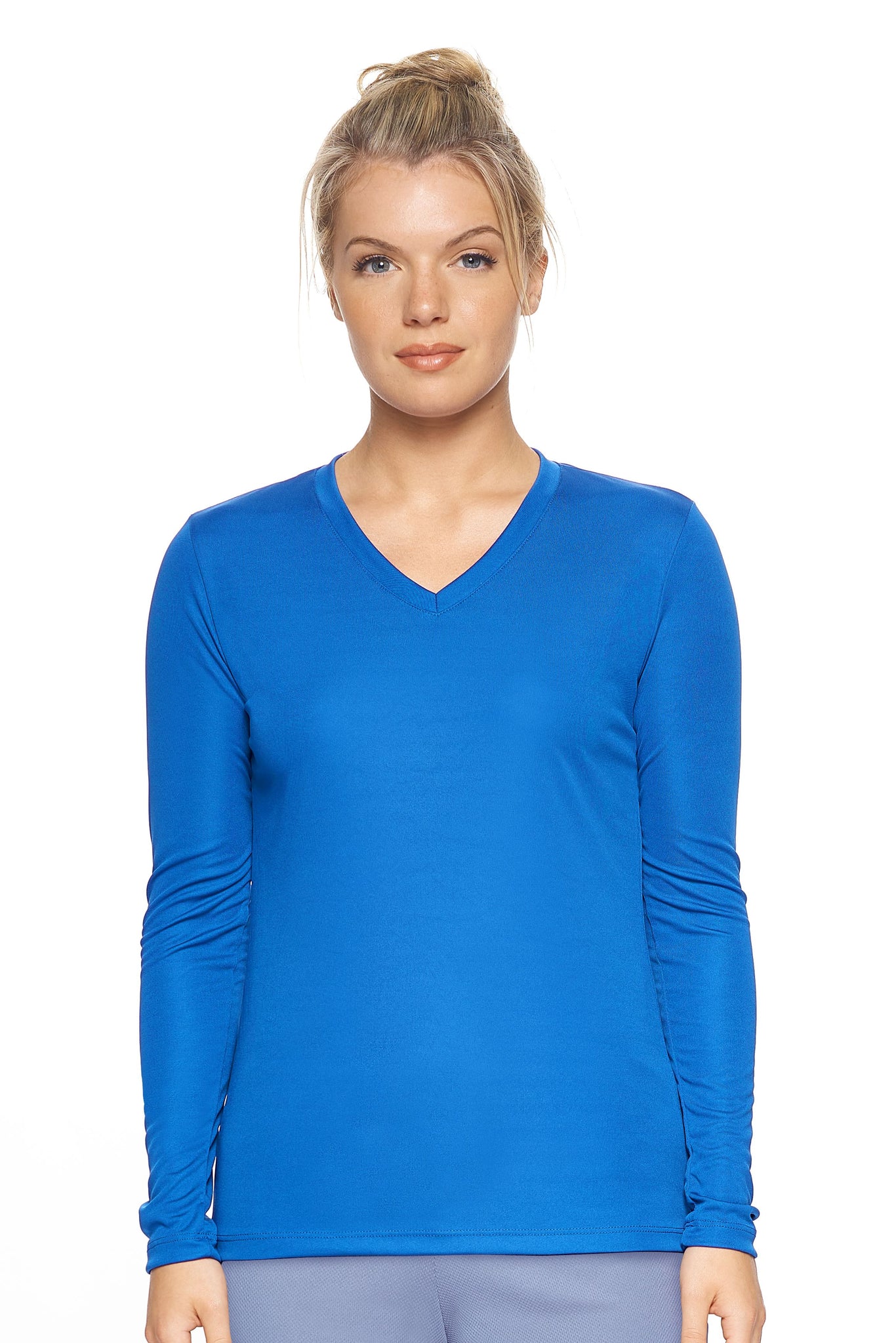 Expert Brand Royal Blue pk MaX™ V-Neck Long Sleeve Expert Tee#royal-blue