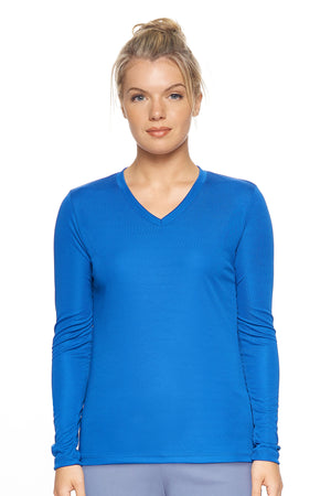 Expert Brand Royal Blue pk MaX™ V-Neck Long Sleeve Expert Tee#royal-blue