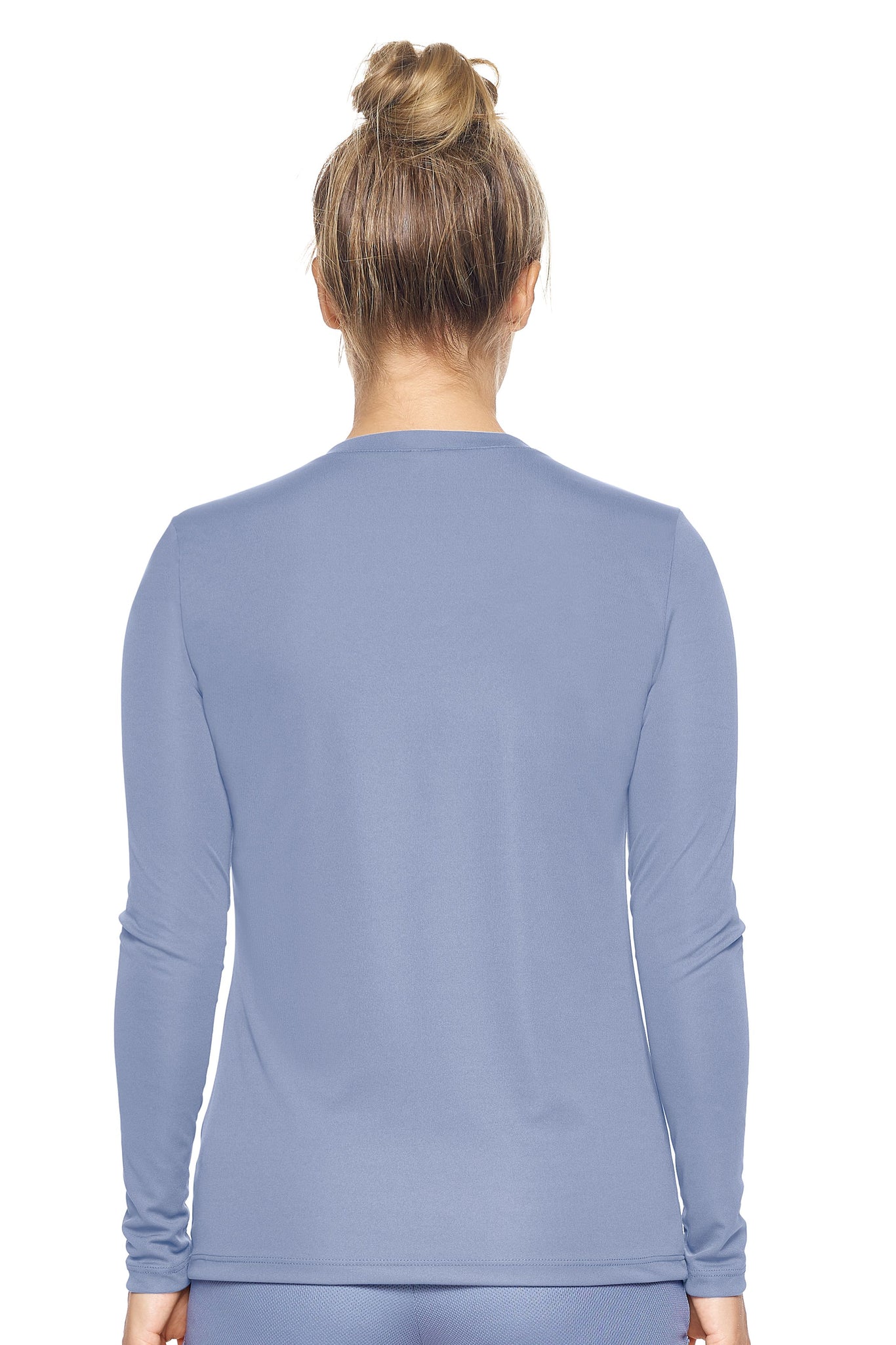 Expert Brand Steel pk MaX™ V-Neck Long Sleeve Expert Tee Image 2#steel