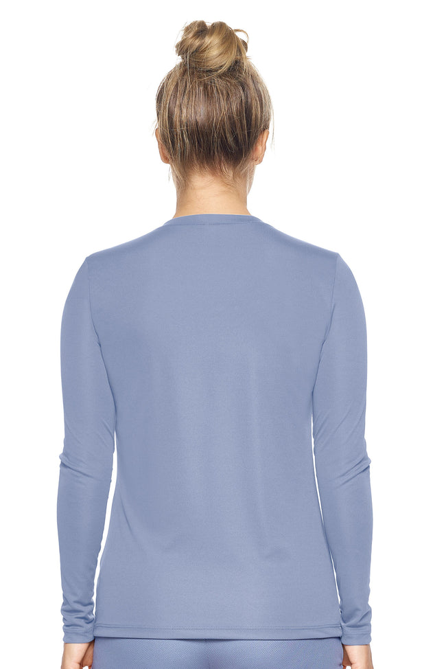 Expert Brand Steel pk MaX™ V-Neck Long Sleeve Expert Tee Image 2#steel