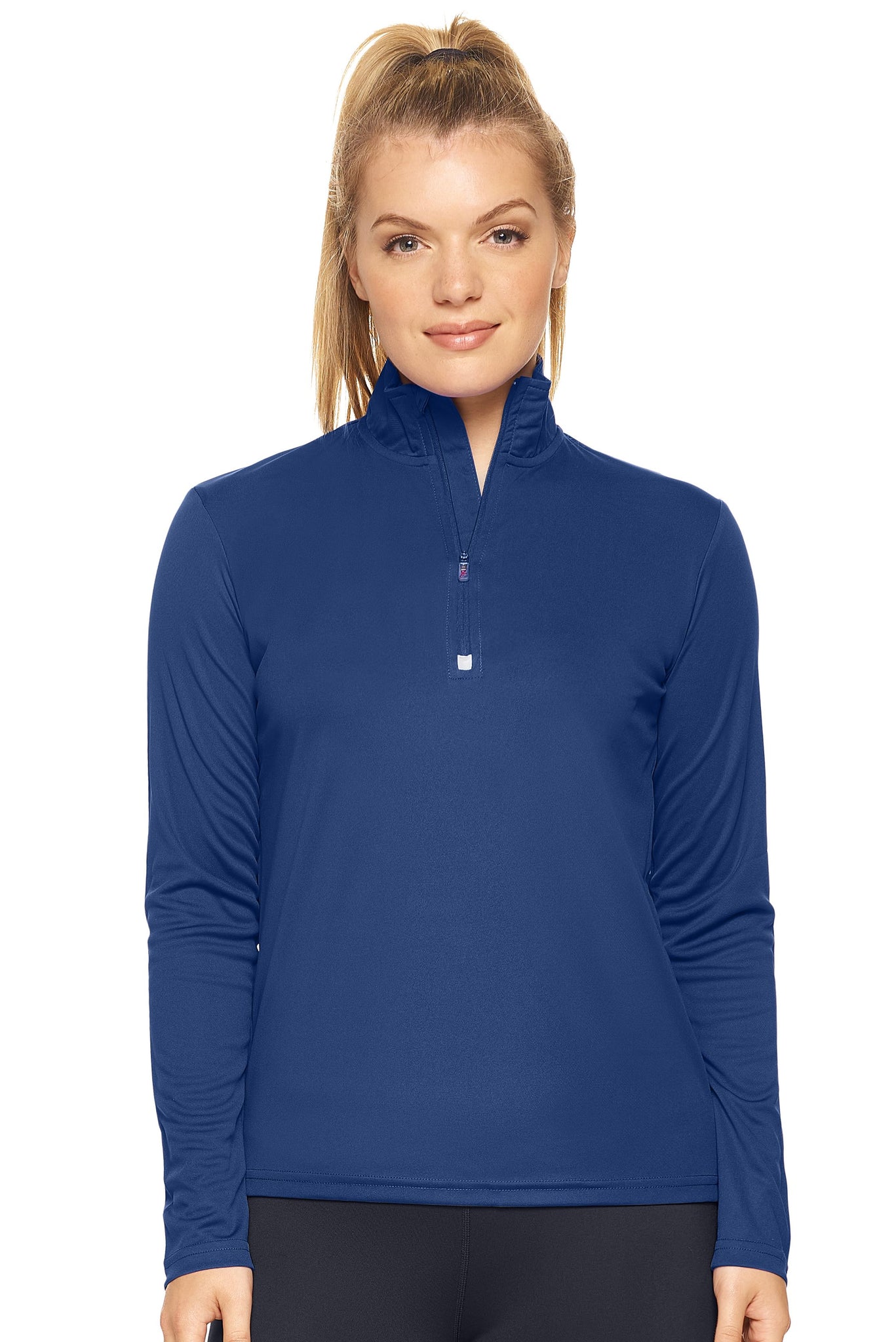 Expert Brand Women's Navy pk MaX™ ¼ Zip Training#navy