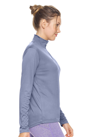 Expert Brand Women's Steel pk MaX™ ¼ Zip Training Image 2#steel