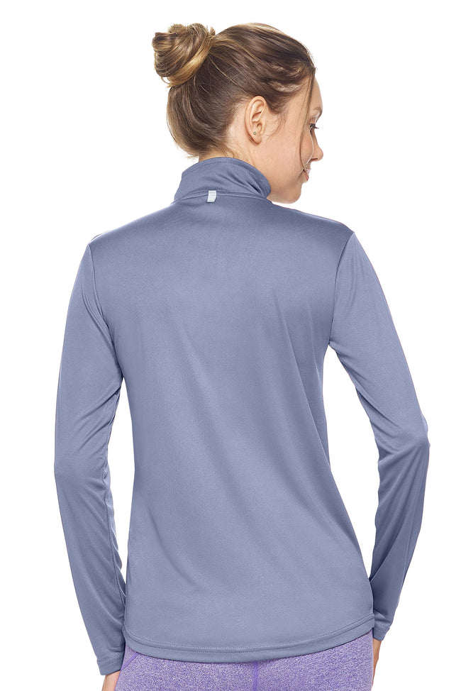 Expert Brand Women's Steel pk MaX™ ¼ Zip Training Image 3#steel