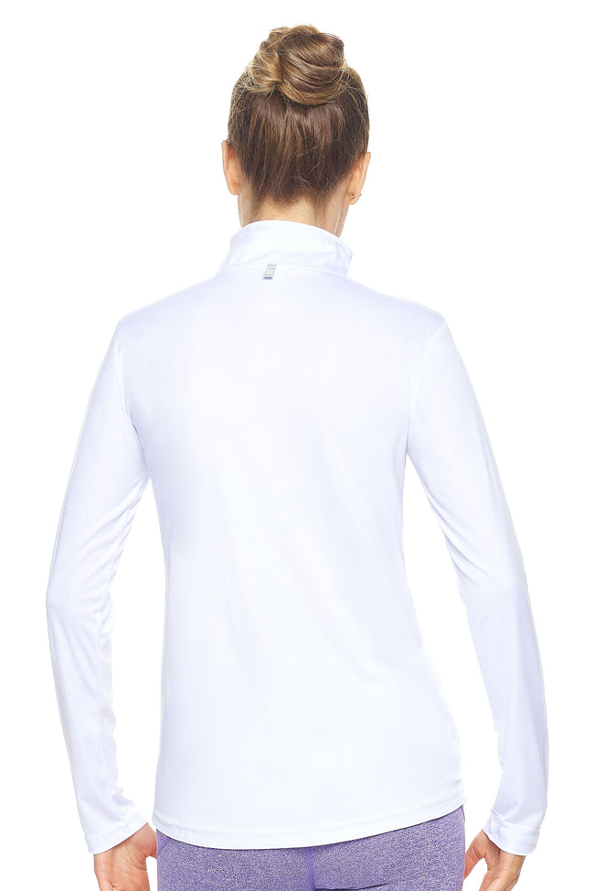 Expert Brand Women's White pk MaX™ ¼ Zip Training Image 3#white