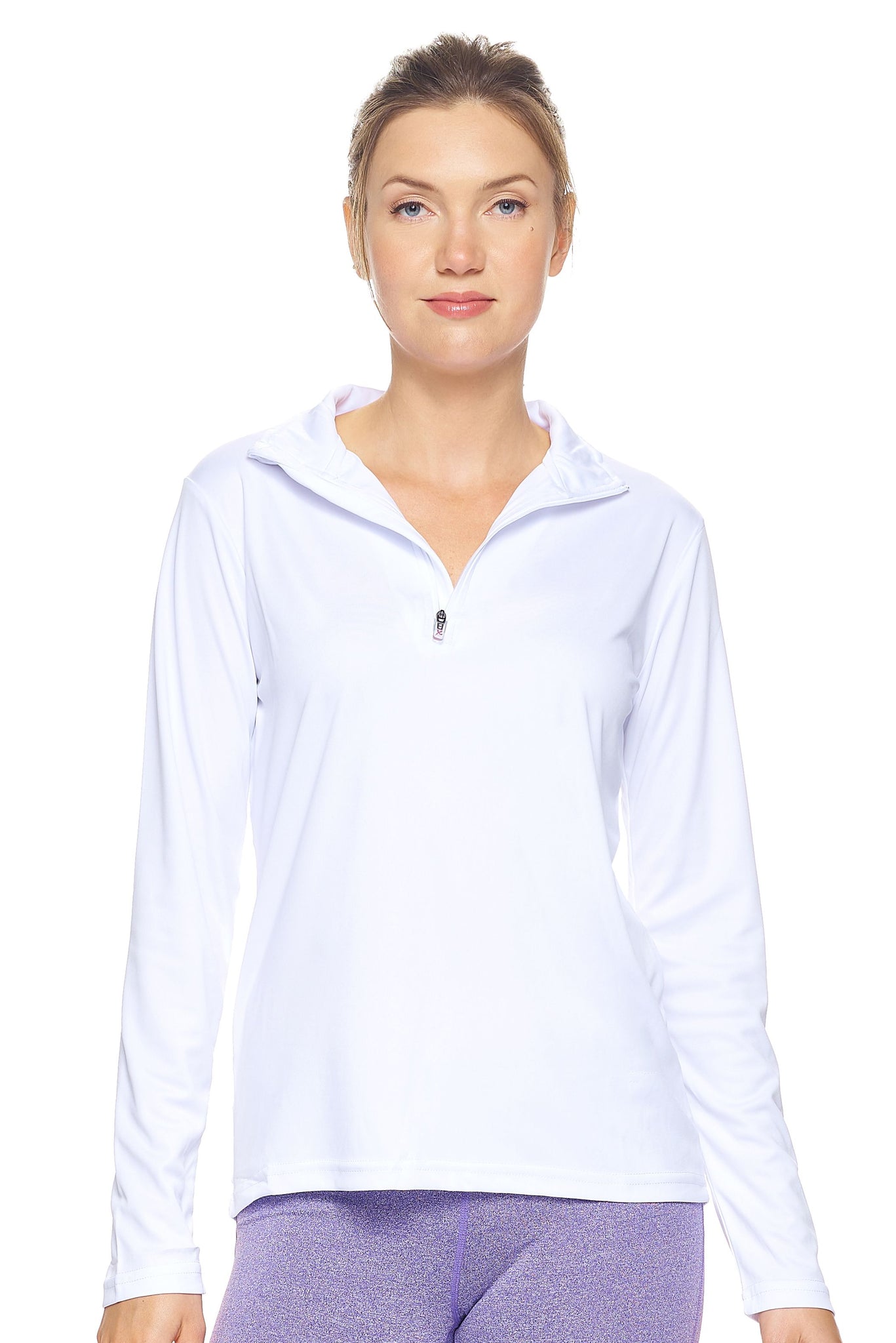 Expert Brand Women's White pk MaX™ ¼ Zip Training#white