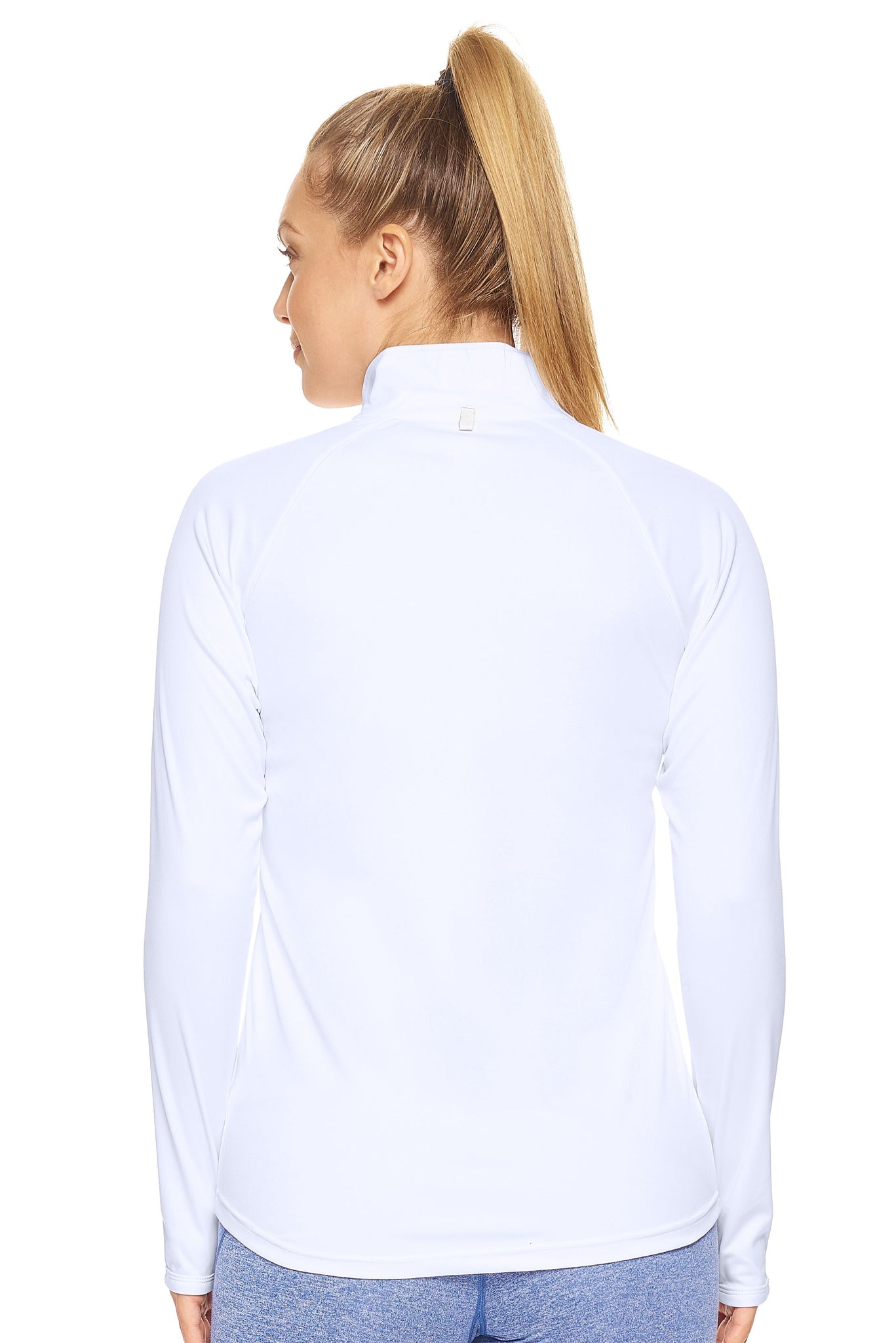 Expert Brand Women's White pk MaX™ Half Zip Run Away Top Image 3#white