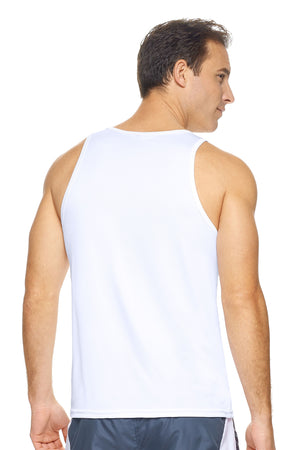 Expert Brand Men's White pk MaX™ Endurance Sleeveless Image 3#white