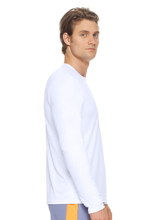 Expert Brand White pk MaX™ Crewneck Long Sleeve Expert Tee Image 2#white
