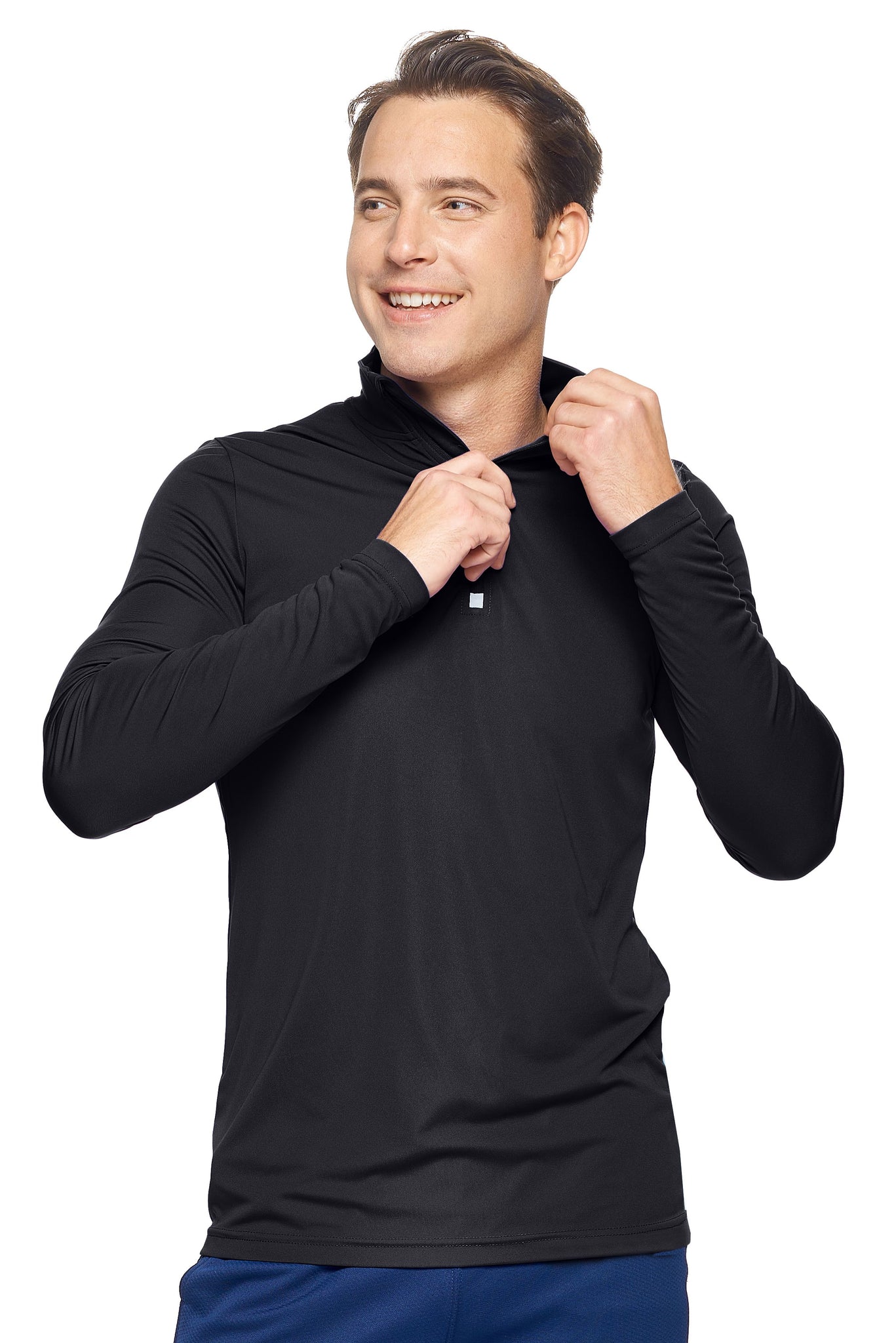 Expert Brand Black pk MaX™ ¼ Zip Training Image 2#black