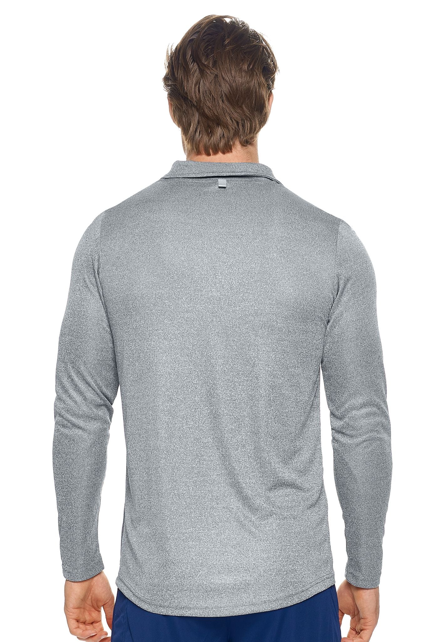 Expert Brand Heather Charcoal pk MaX™ ¼ Zip Training Image 3#heather-charcoal