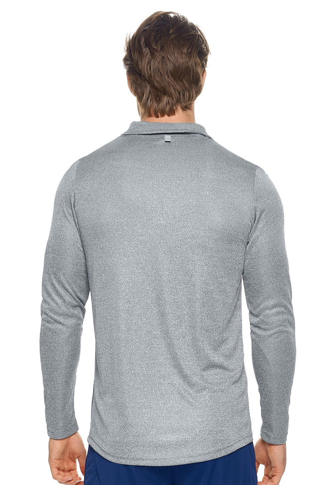 Expert Brand Heather Charcoal pk MaX™ ¼ Zip Training Image 3#heather-charcoal