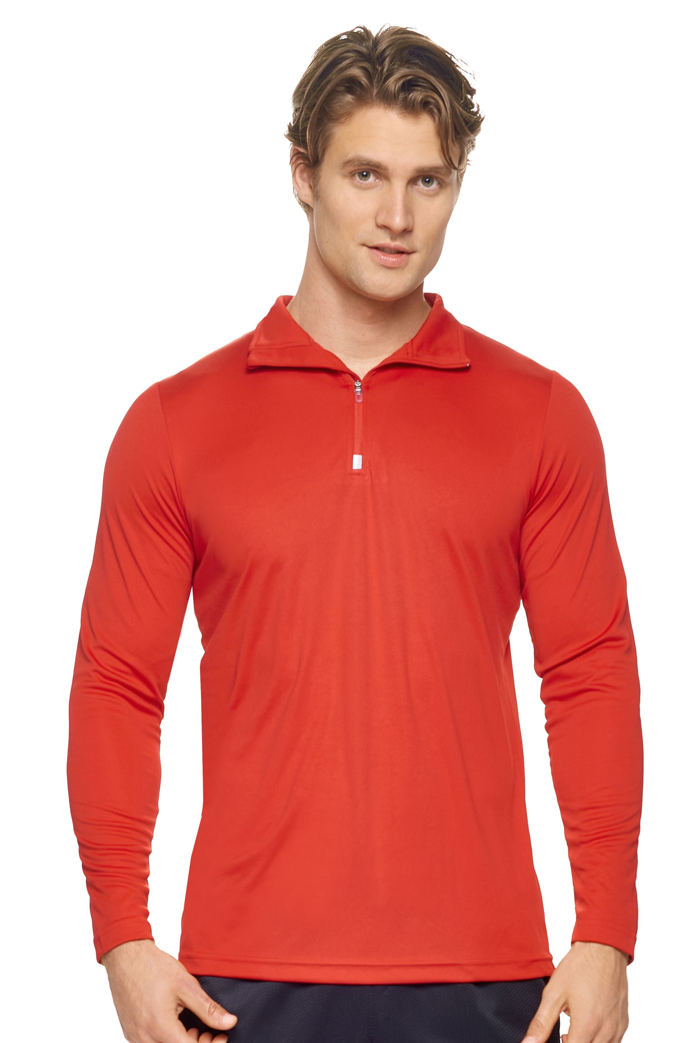 AI909 DriMax™ Quarter Zip - Expert Brand #RED