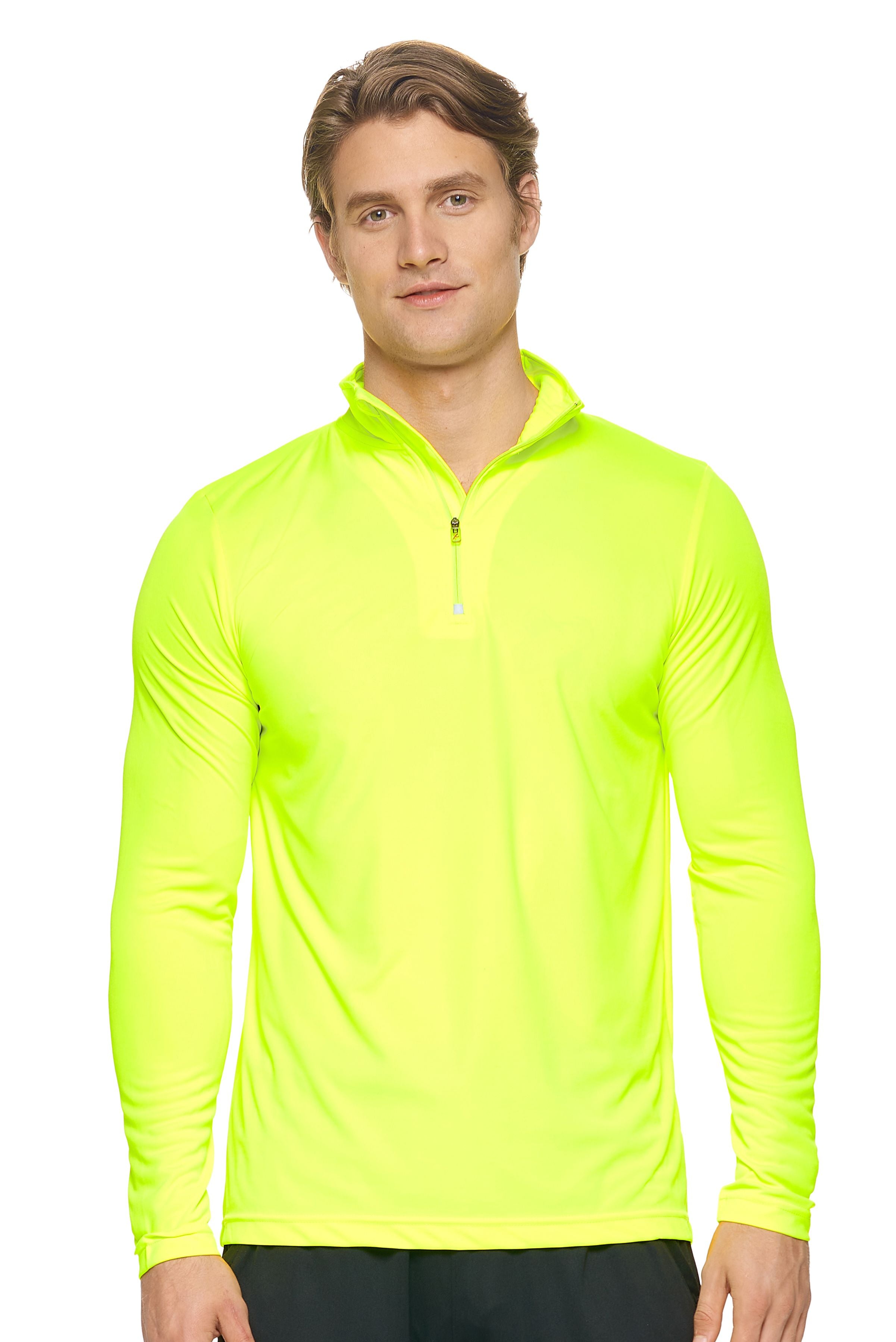 AI909 DriMax™ Quarter Zip - Expert Brand #SAFETY YELLOW