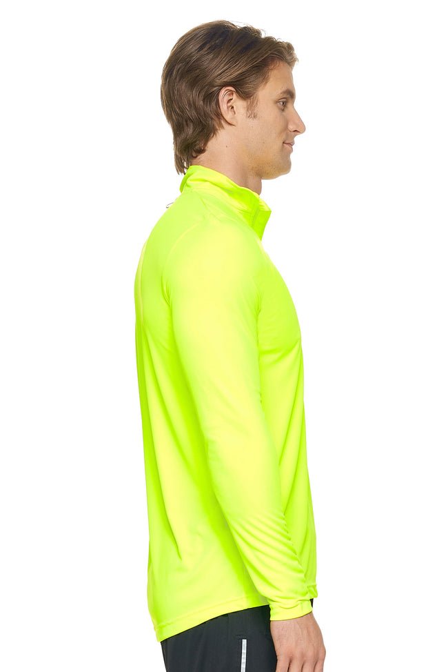 Expert Brand Safety Yellow pk MaX™ ¼ Zip Training Image 2#safety-yellow