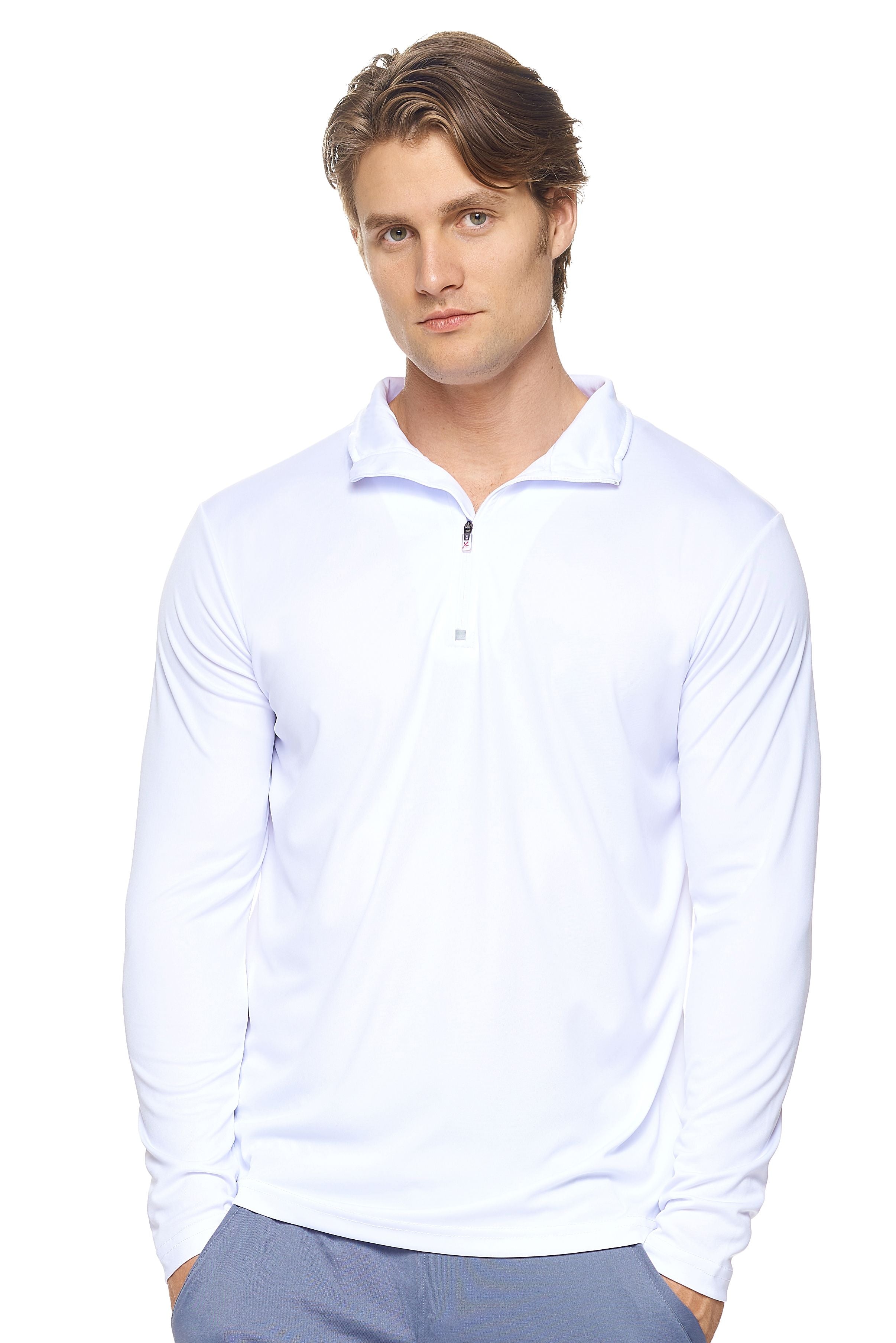 AI909 DriMax™ Quarter Zip - Expert Brand #WHITE