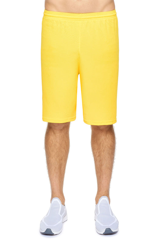 Expert Brand Men's Bright Yellow Oxymesh™ Training Shorts Image 2#bright-yellow